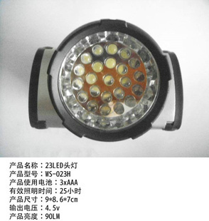 批發(fā)采購照明新選擇 23LED強(qiáng)光頭燈系列，滿足多樣化需求，支持混批